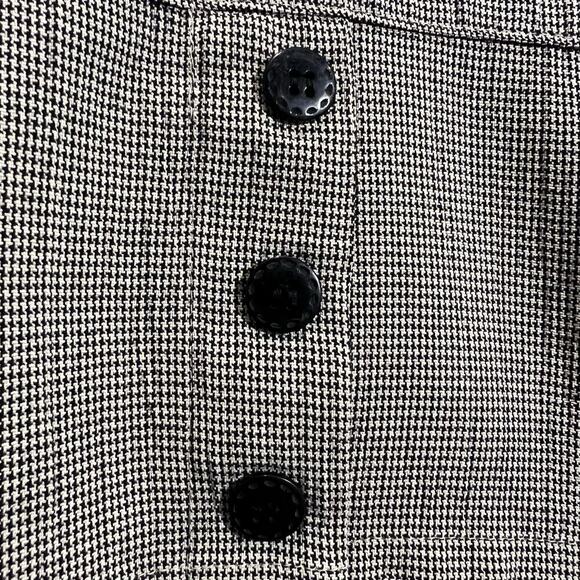 Kathie Lee Collection VTG 2 Piece Skirt Set Buttoned Blouse Size XL houndstooth - Picture 5 of 10